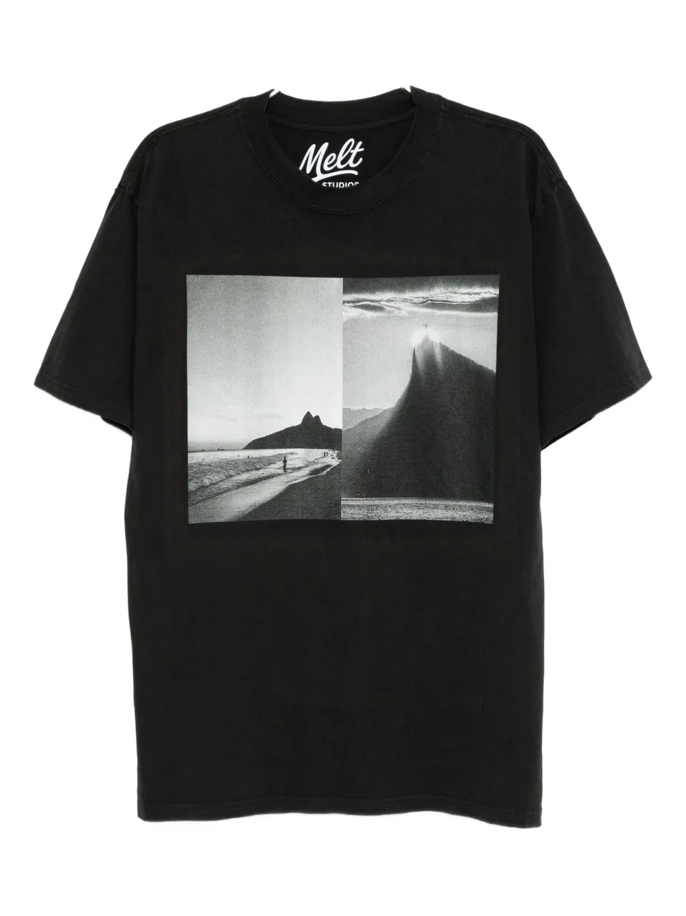 Melt graphic-printed T-shirt | Grey | Image 1