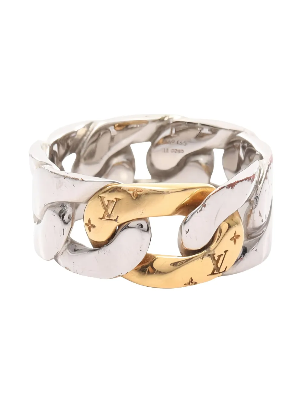 Louis Vuitton Pre-Owned 2020 chain-link ring | Silver | Image 1