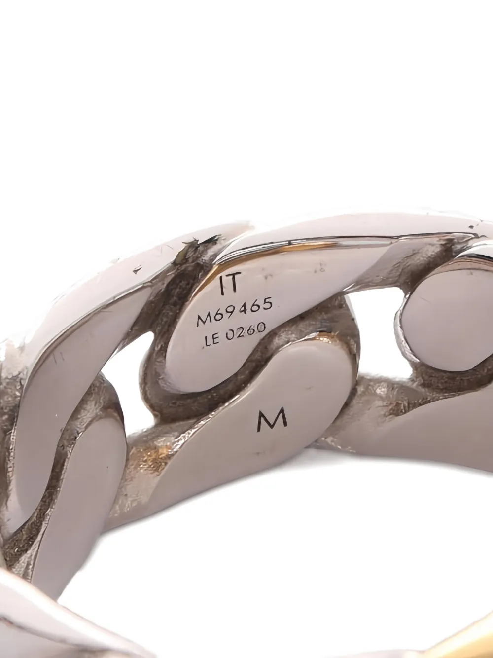 Pre-owned Louis Vuitton 2020 Chain-link Ring In Silver