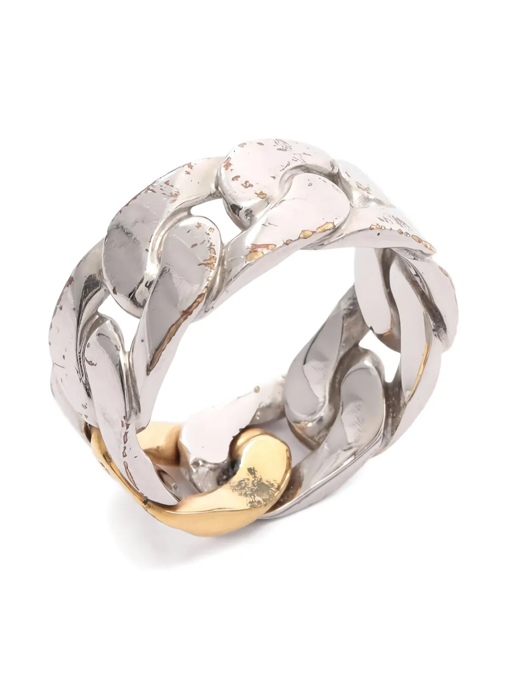 Pre-owned Louis Vuitton 2020 Chain-link Ring In Silver