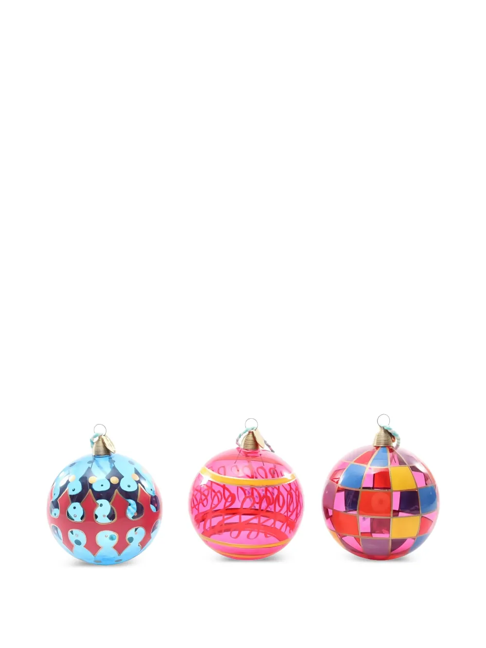 Tiffany & Co. Pre-Owned x Andy Warhol hand-painted Christmas ornaments | Blue | Image 1