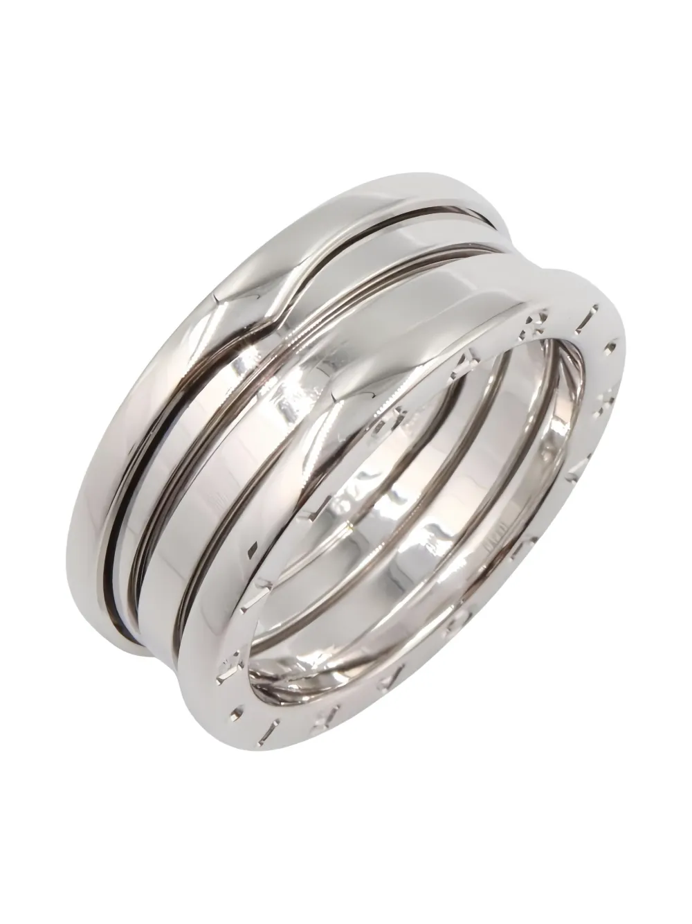 Bvlgari Pre-Owned 2010s B.zero1 18K white gold three-band ring | Silver | Image 1