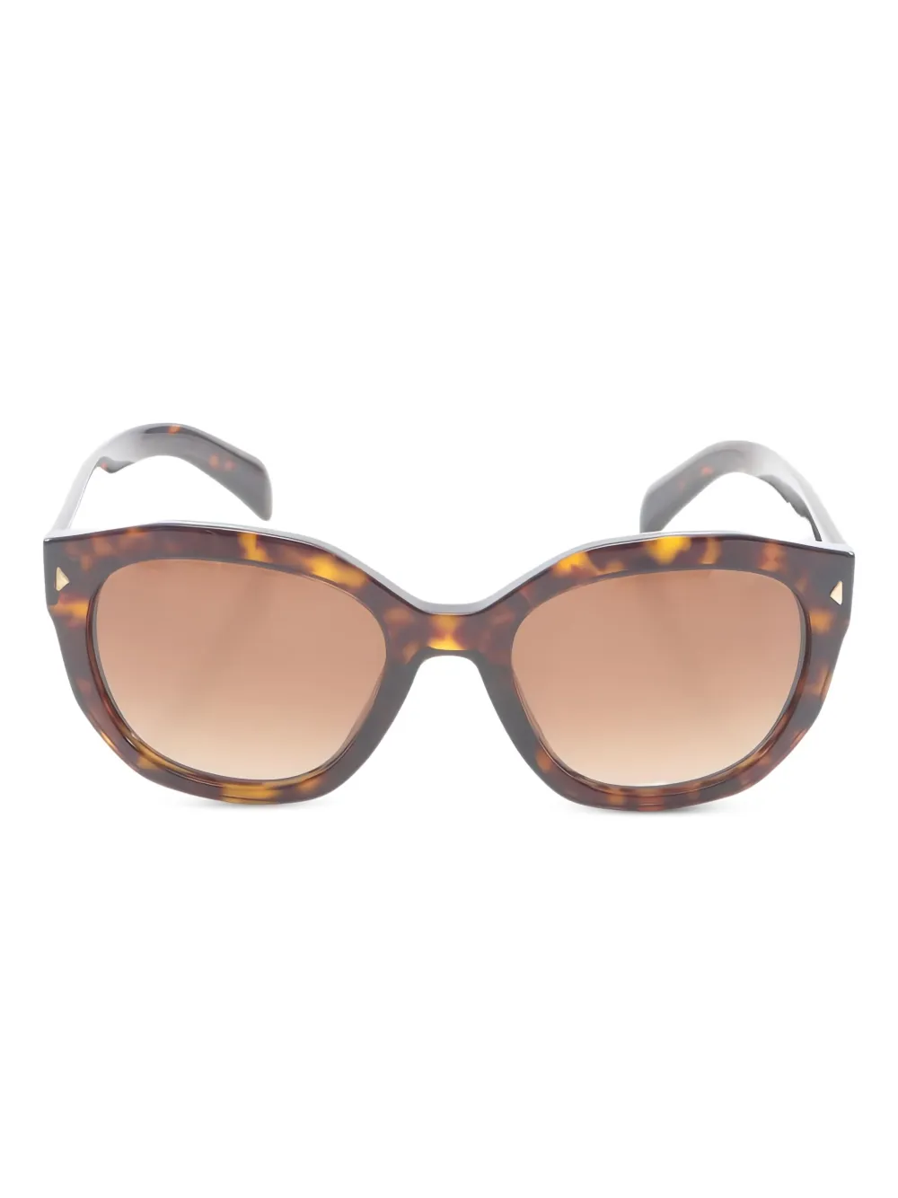 Prada Pre-Owned 2000s tortoiseshell geometric sunglasses | Brown | Image 1