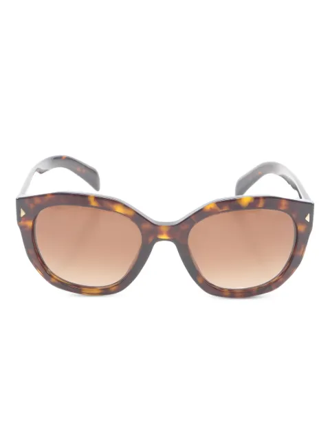 Prada Pre-Owned 2000s tortoiseshell geometric sunglasses