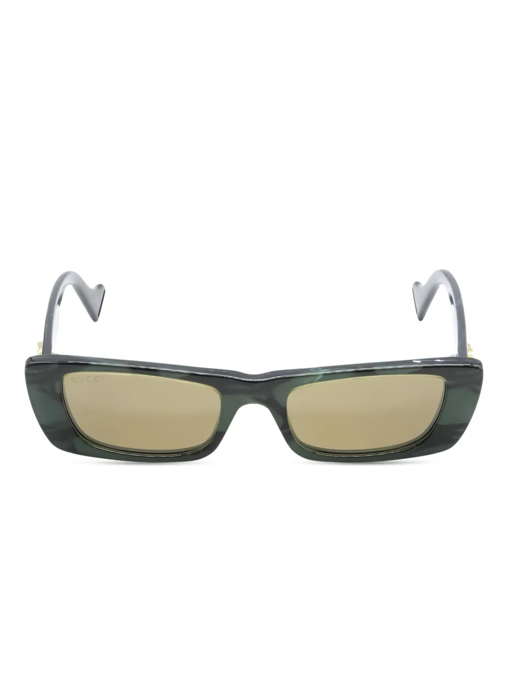 Gucci Pre-Owned lentes de sol con armazón rectangular 2020 | verde | Image 1