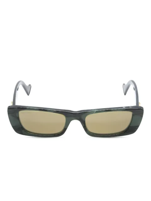 Gucci Pre-Owned 2020s rectangle-frame sunglasses