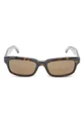 Balenciaga Pre-Owned 2020s rectangle frame sunglasses - Brown