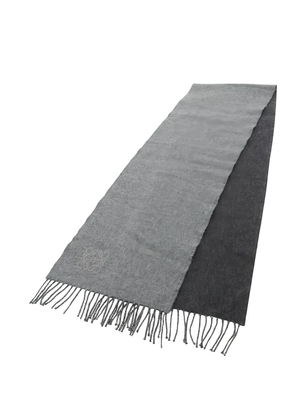 Loewe Pre-Owned 2010s Anagram bicolor scarf | Grey | Image 1