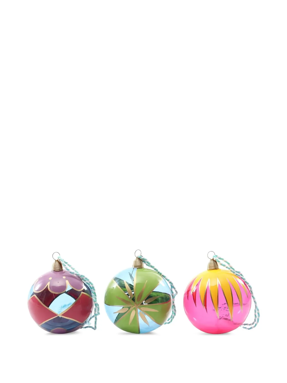 Tiffany & Co. Pre-Owned x Andy Warhol 2010s tree ornaments (set of three) | Pink | Image 1