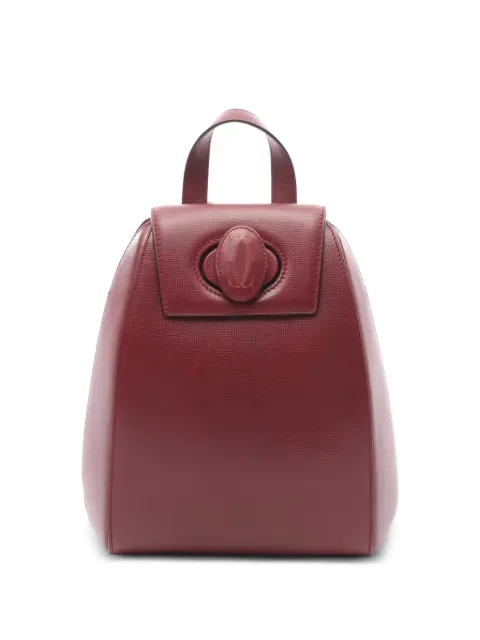 Cartier 2000s Must De Cartier logo-embossed leather backpack