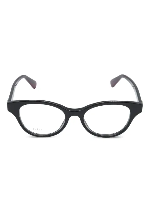 Gucci Pre-Owned 2020s cat-eye logo glasses