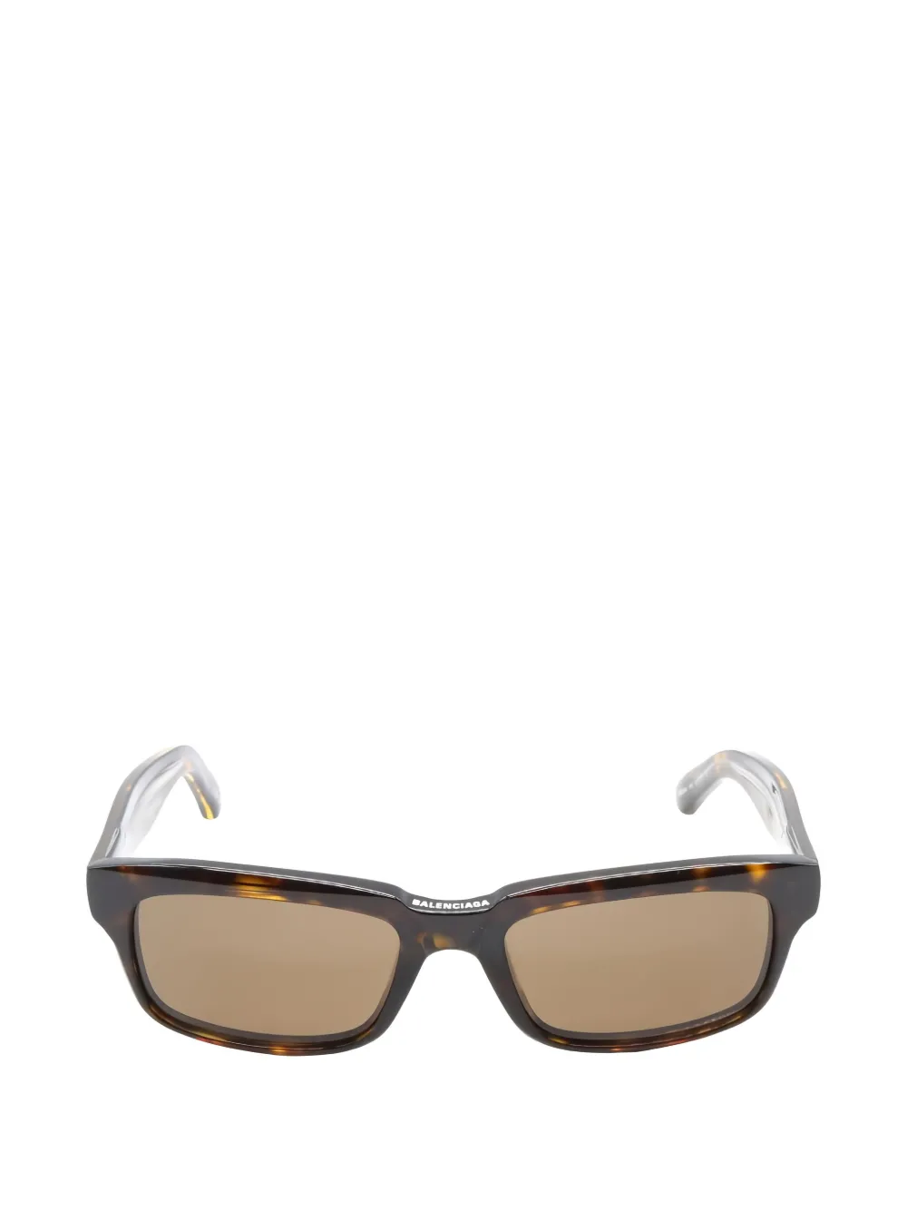 Balenciaga Pre-Owned 2020s rectangle sunglasses | Brown | Image 1