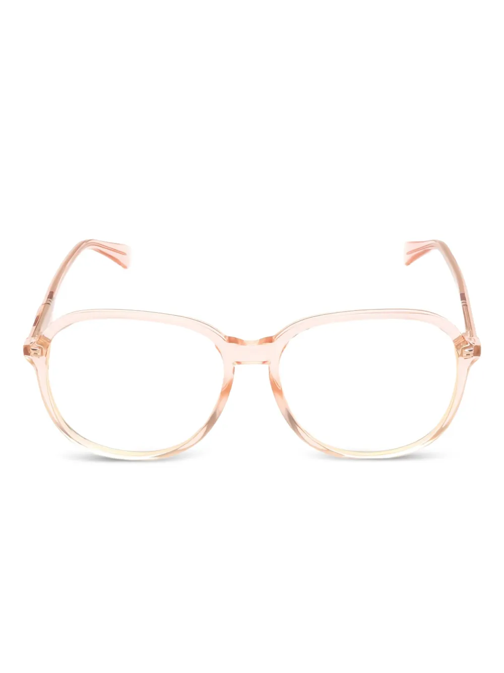 Gucci Pre-Owned 2020s round-frame glasses | Orange | Image 1