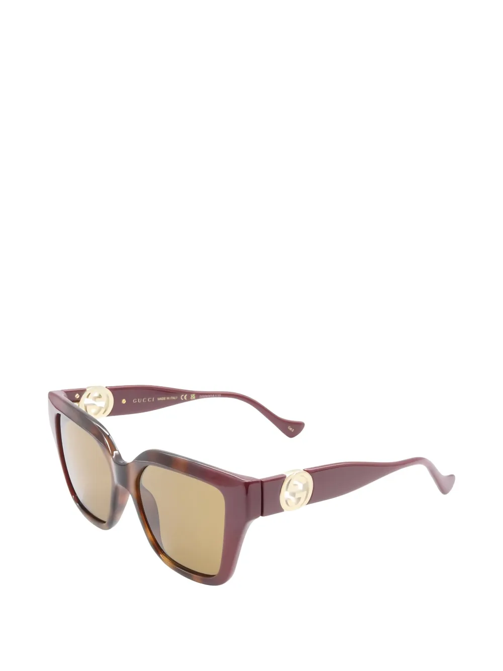 Gucci Pre-Owned 2020S Interlocking G logo geometric sunglasses | Men | Image 2