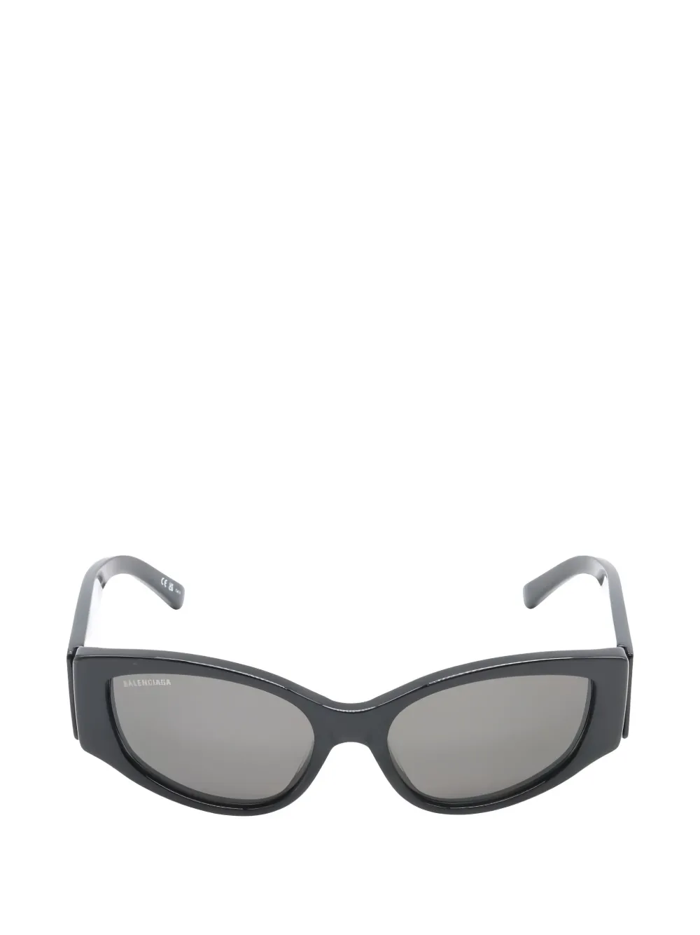 Balenciaga Pre-Owned 2020s rectangle logo sunglasses | Black | Image 1