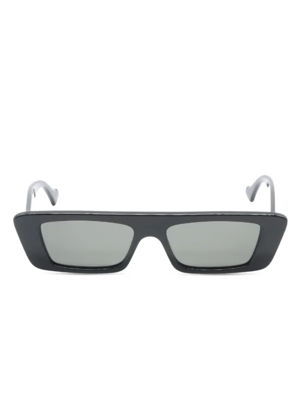 Gucci Pre-Owned rectangle-frame Sunglasses Black FARFETCH BE
