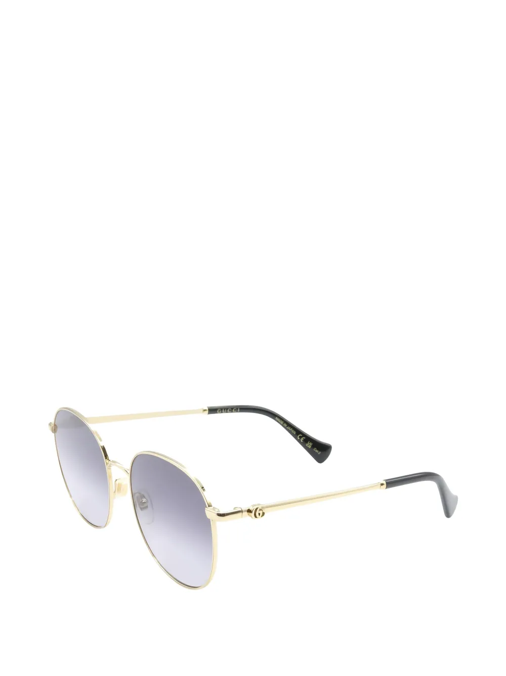 Gucci Pre-Owned 2020s round frame logo sunglasses | Men | Image 2