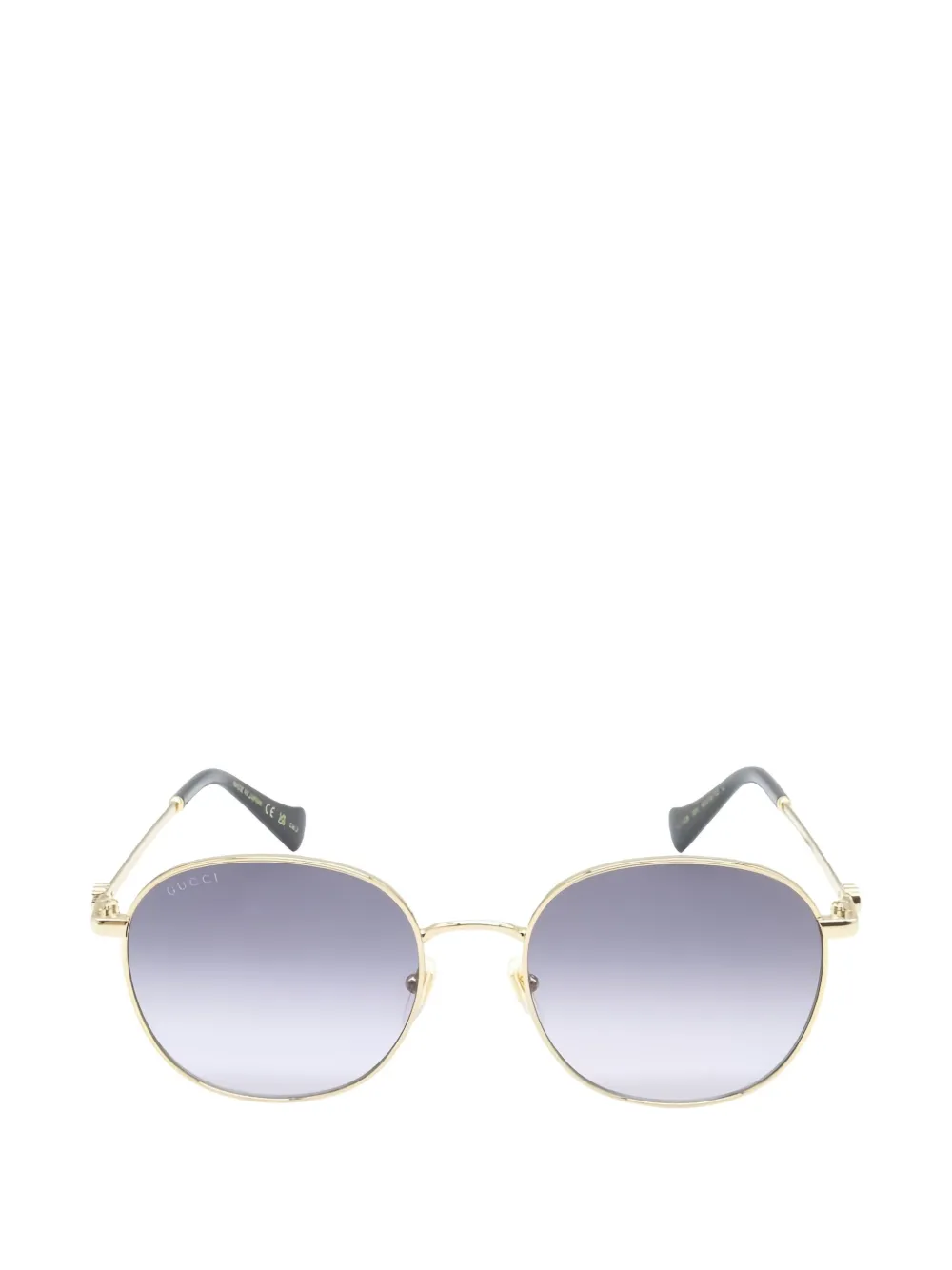 Gucci Pre-Owned 2020s round frame logo sunglasses - Oro