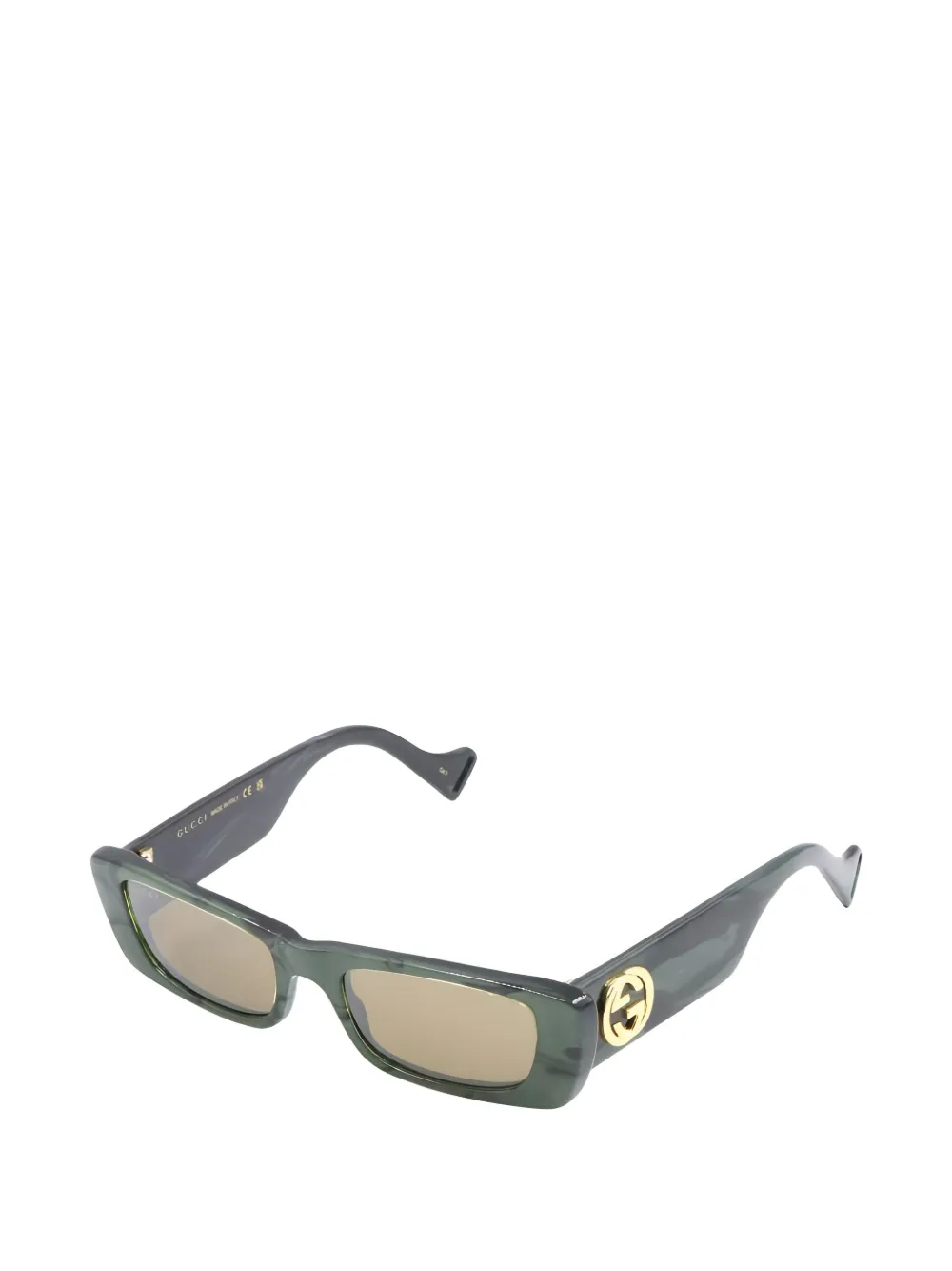Gucci Pre-Owned rectangle-frame sunglasses | Men | Image 2