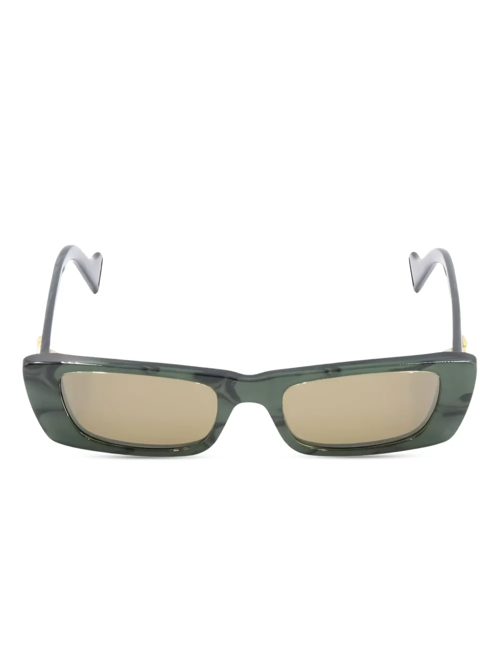 Gucci Pre-Owned rectangle-frame sunglasses | Green | Image 1