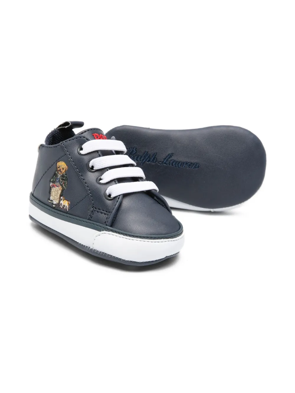 POLO RALPH LAUREN KIDS Sneakers met borduurwerk Blauw