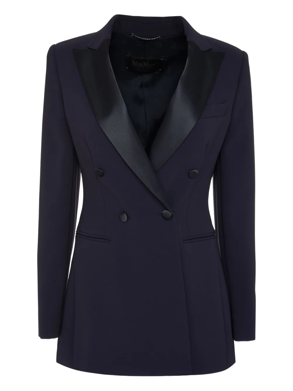 Max Mara peak-lapel double-breasted blazer - ブラック Max Mara peak-lapel double-breasted blazer - ブラック