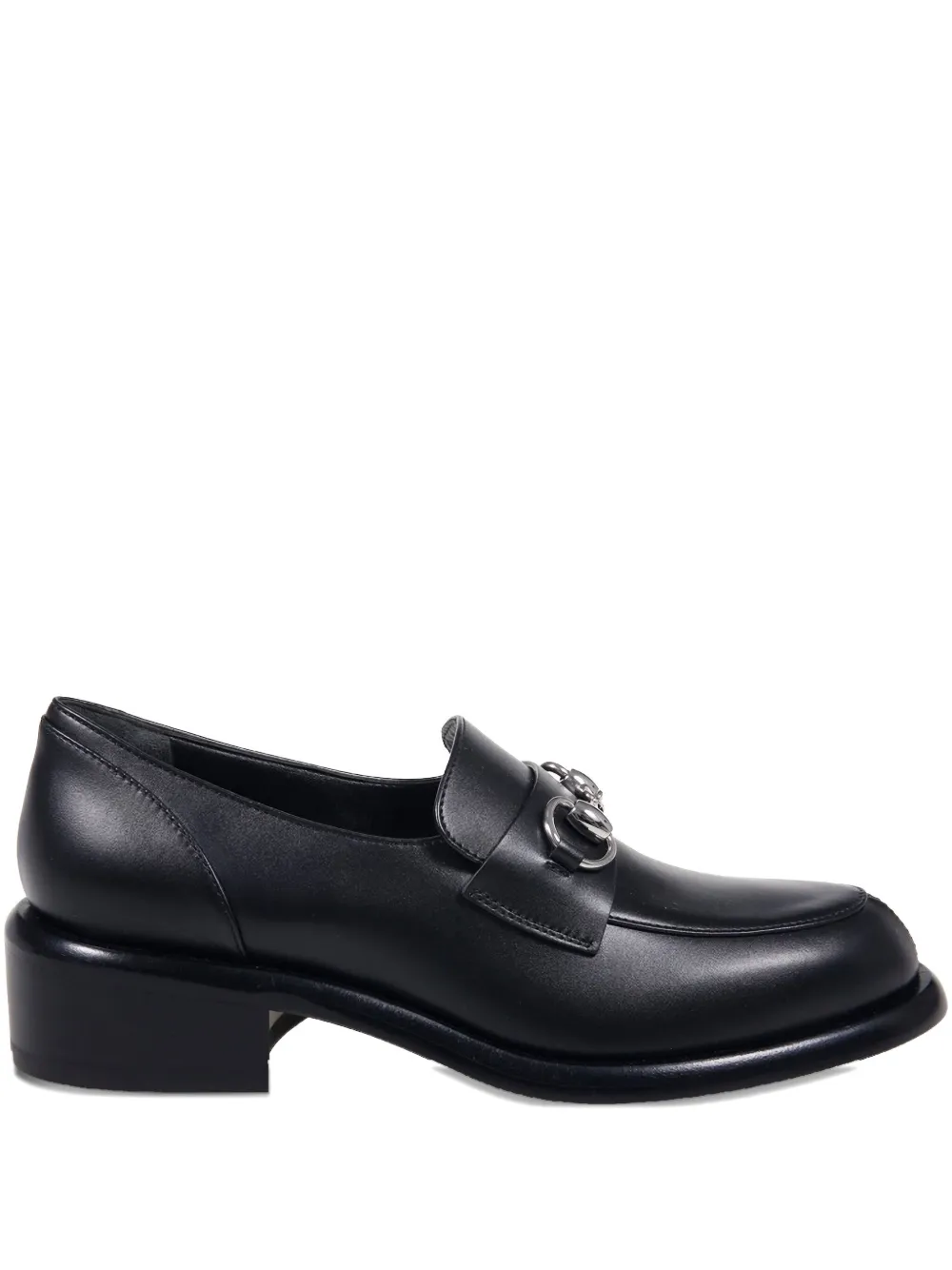 Gucci Savoy Loafers Featuring Metallic Hardware In Animal Print