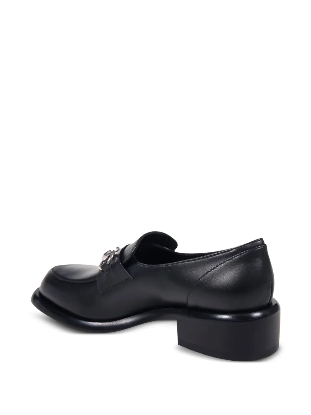 Gucci Loafers met horsebit hak Zwart