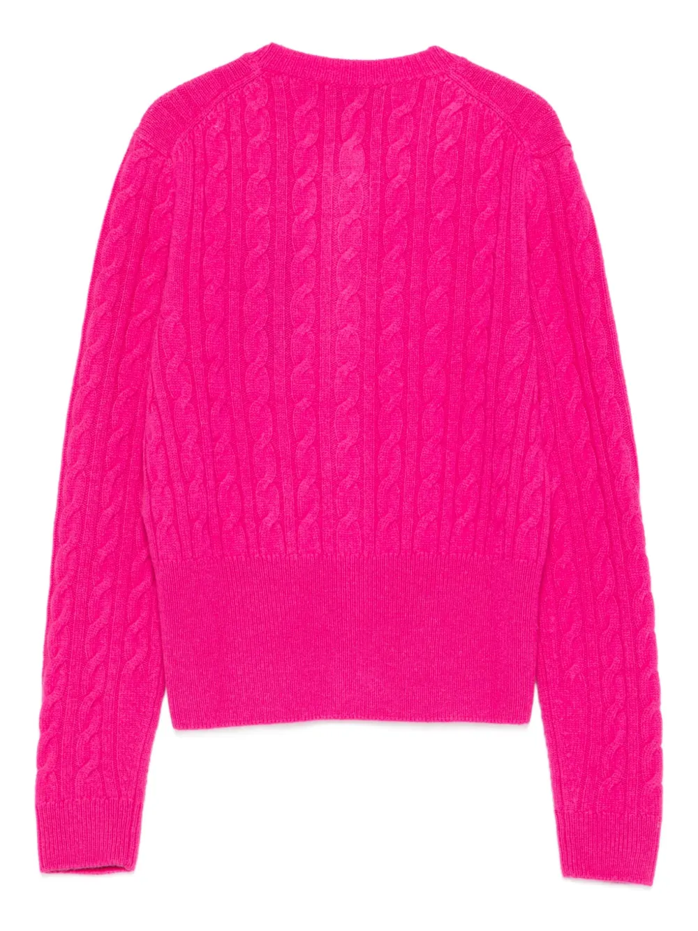 Lacoste Kabelgebreid vest Roze