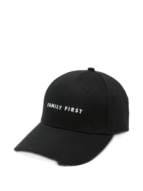 Family First logo-print baseball cap