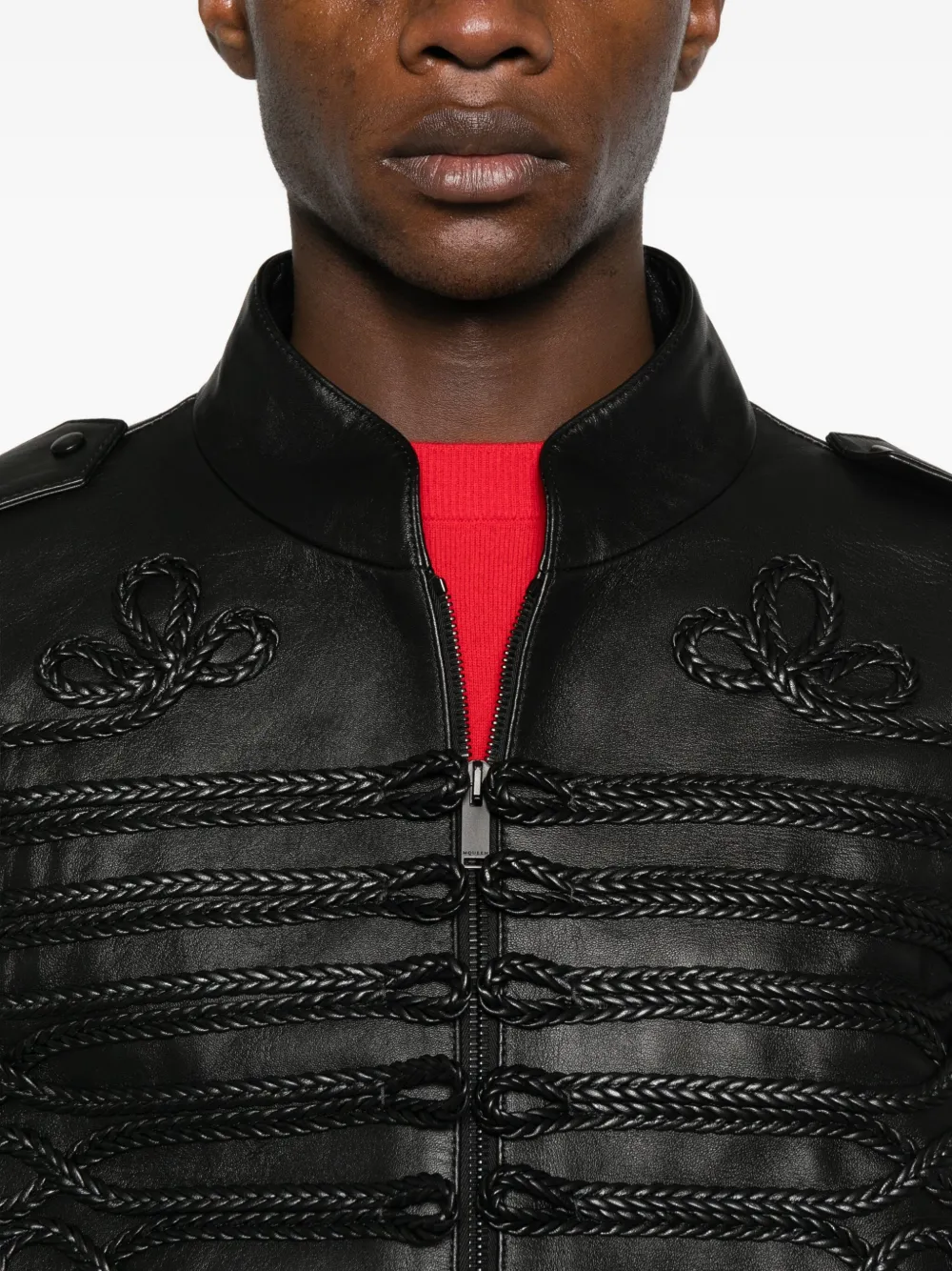 Alexander McQueen Jack met borduurwerk Zwart