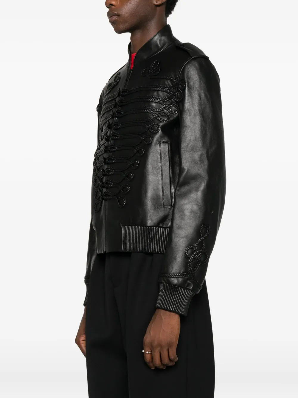 Alexander McQueen Jack met borduurwerk Zwart