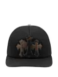 Chrome Hearts cross appliqué Cemetery Trucker hat - Black