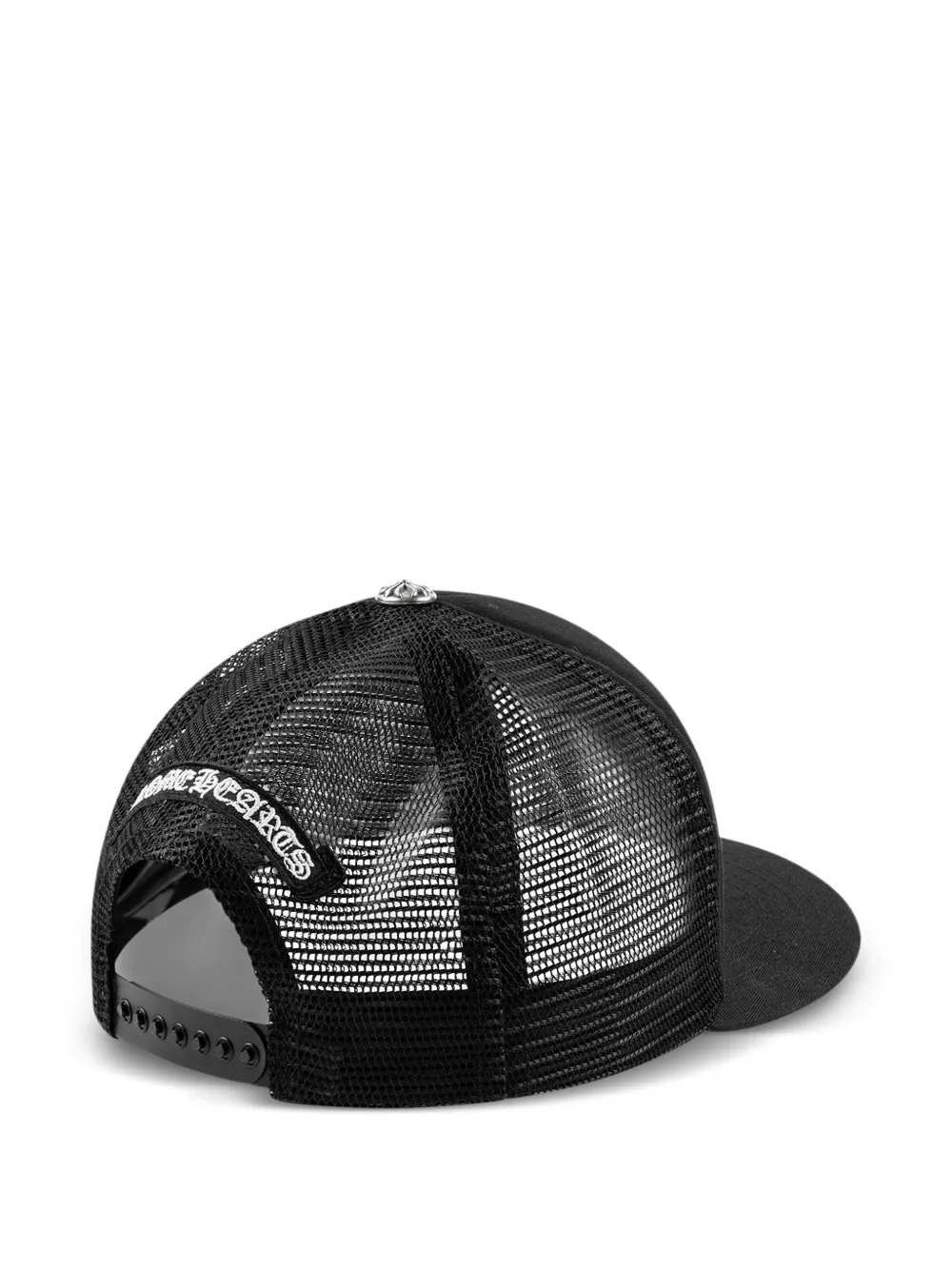 Chrome Hearts Cross Appliqué Cemetery Trucker Hat | Black