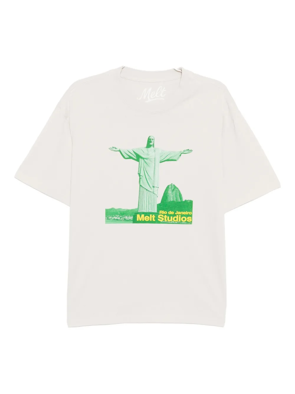 Melt graphic-print T-shirt | Neutrals | Image 1