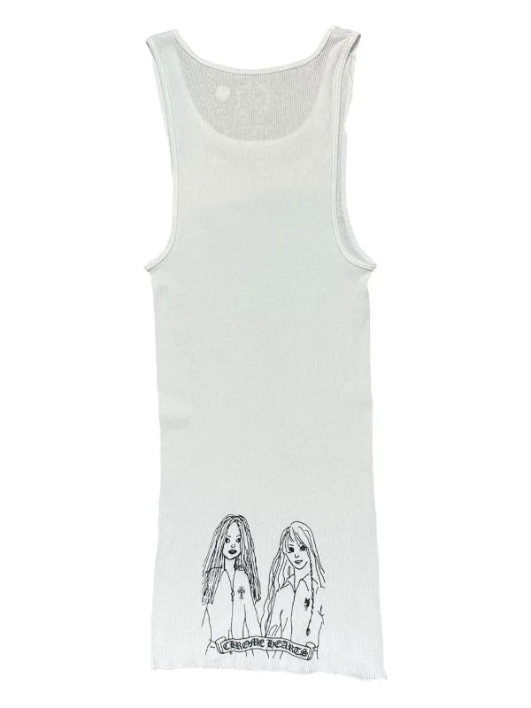 Chrome Hearts グラフィック タンクトップ | ホワイト | FARFETCH JP