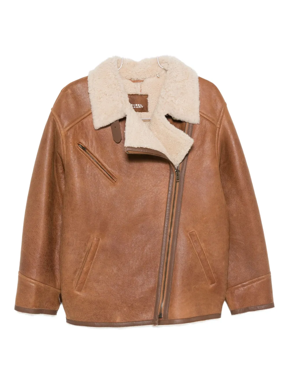Isabel Marant Shearling Zip-fastening Jacket In Brown