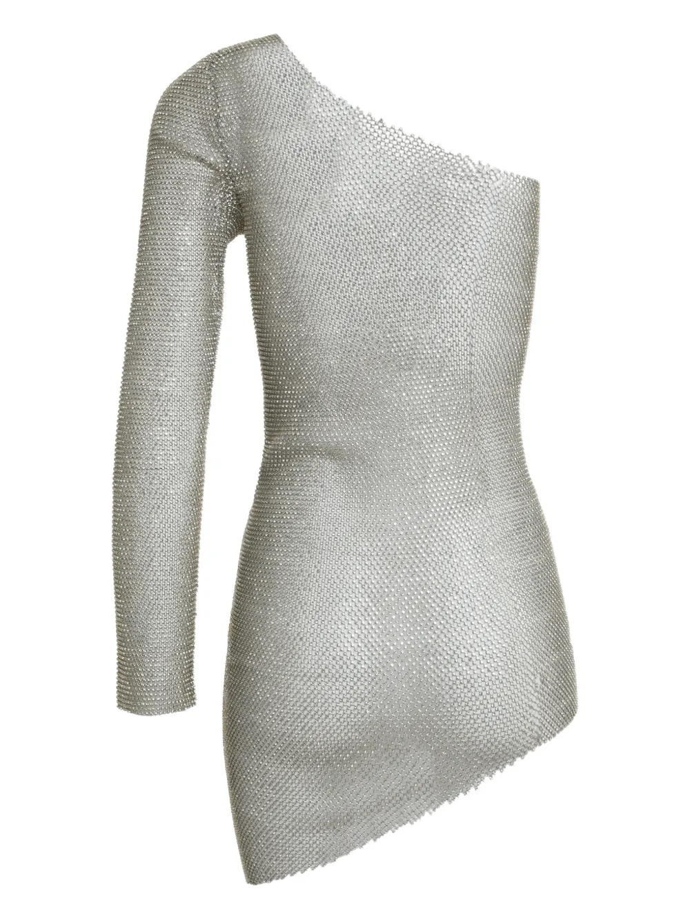 Santa Brands one-sleeve mini dress - Goud