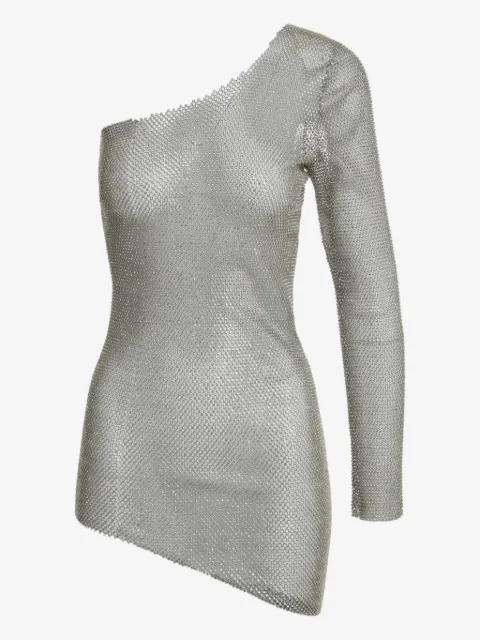 Santa Brands one-sleeve mini dress