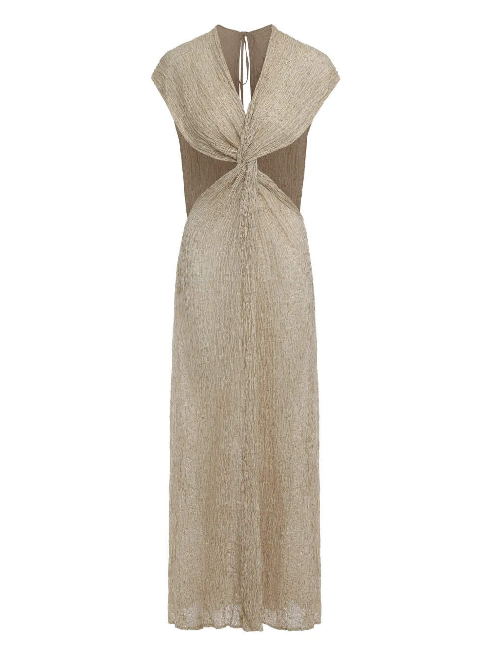 Savannah Morrow Fiori twisted maxi dress | Neutrals | Image 1