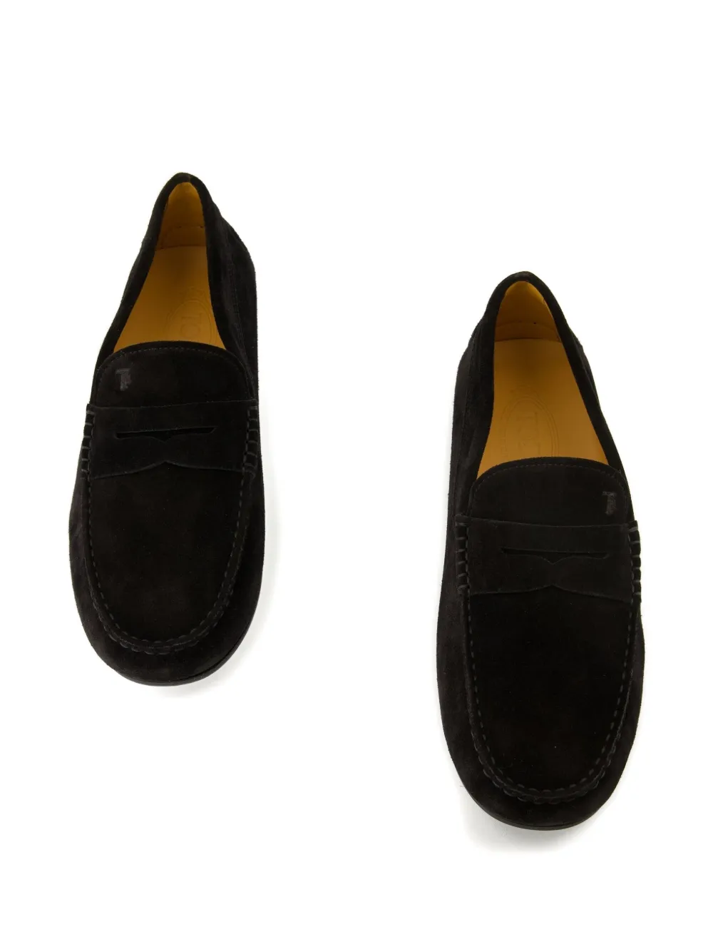 Tod's Round-toe Loafers In Black