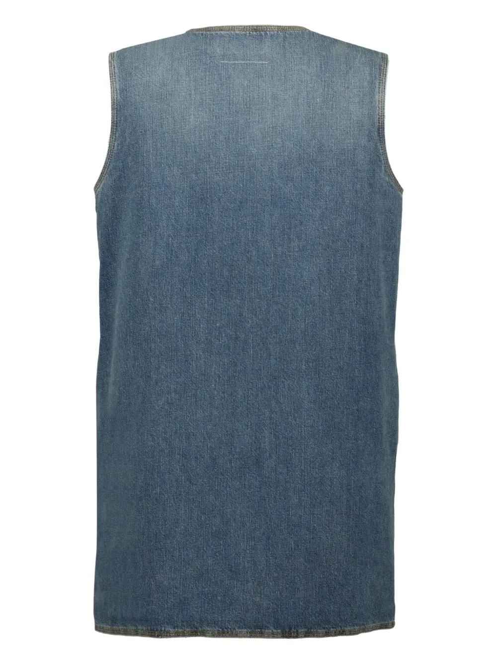 MM6 Maison Margiela v-neck denim mini dress | Day Dresses | Image 2