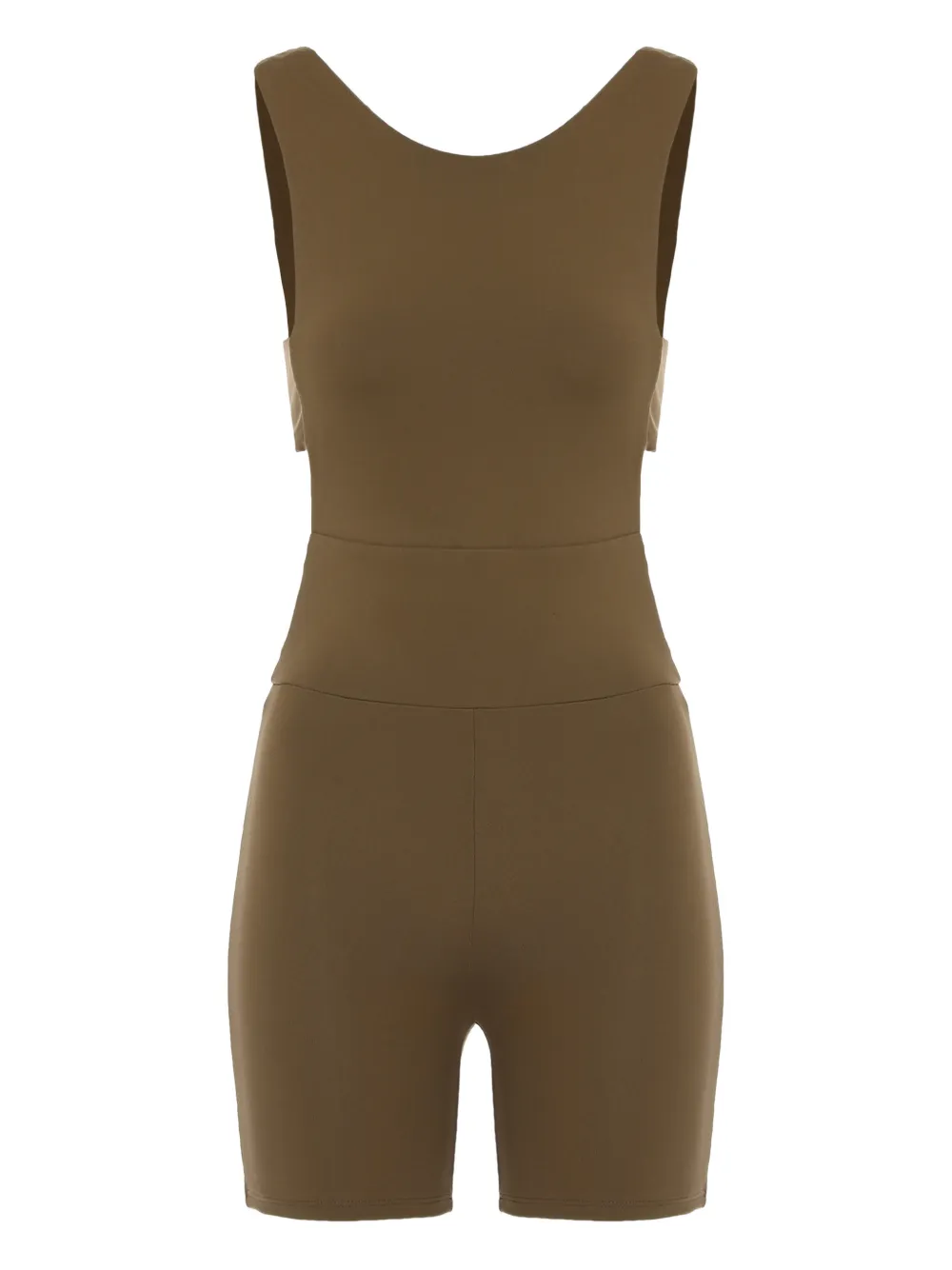 Live The Process Orbit cut-out playsuit | Brown | Image 1