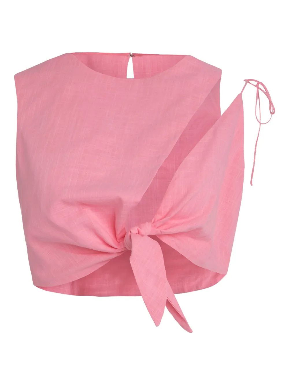 MOTHER knot tie top | Pink | Image 1