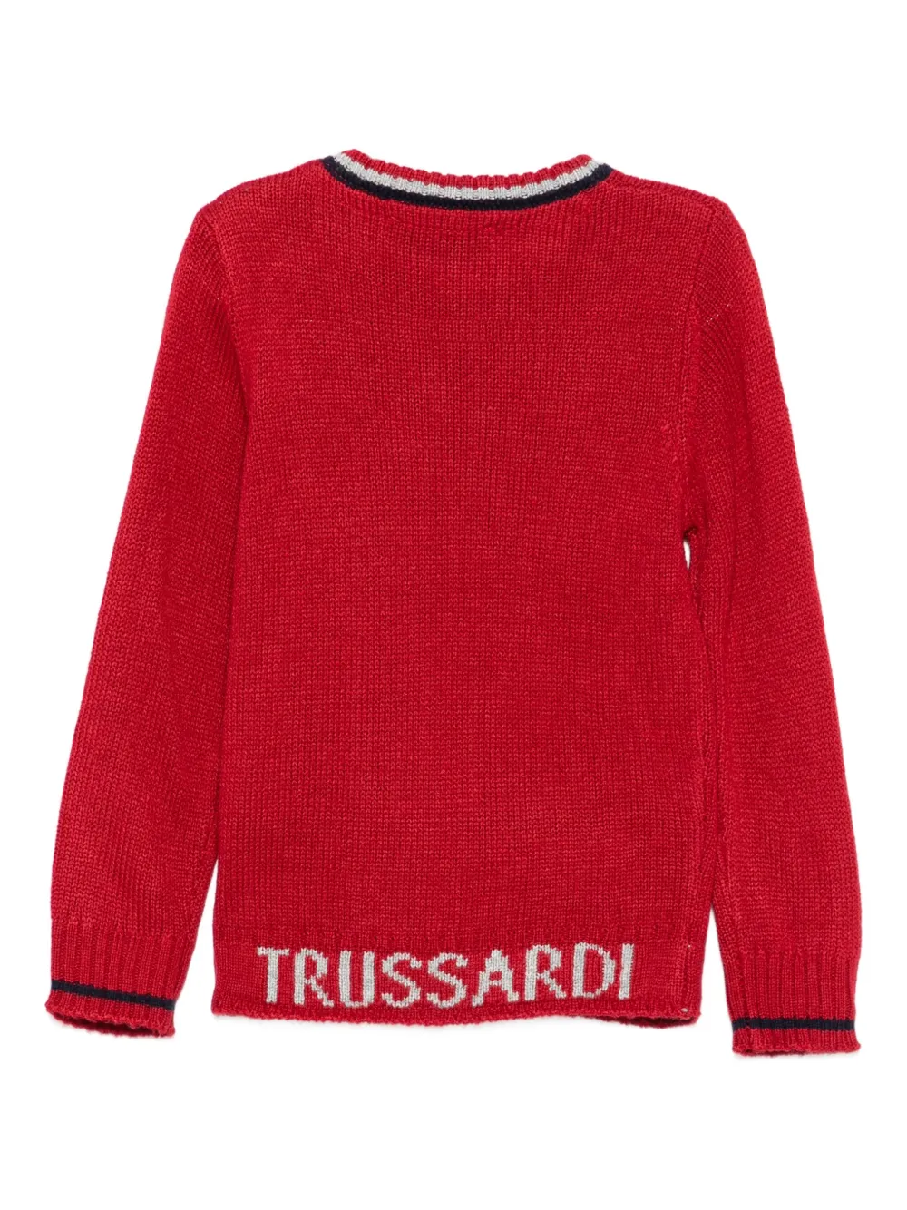 TRUSSARDI JUNIOR Trui met geborduurd logo Rood