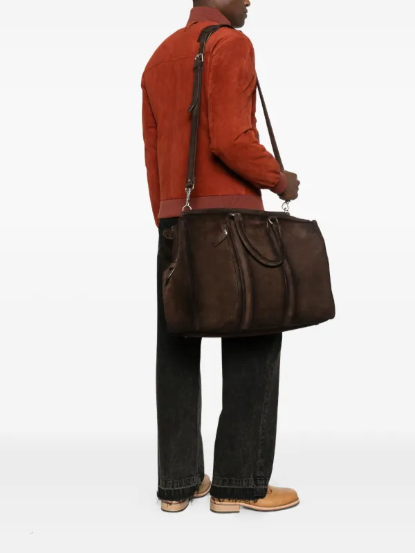 Officine Creative スエード ボストンバッグ | ブラウン | FARFETCH JP