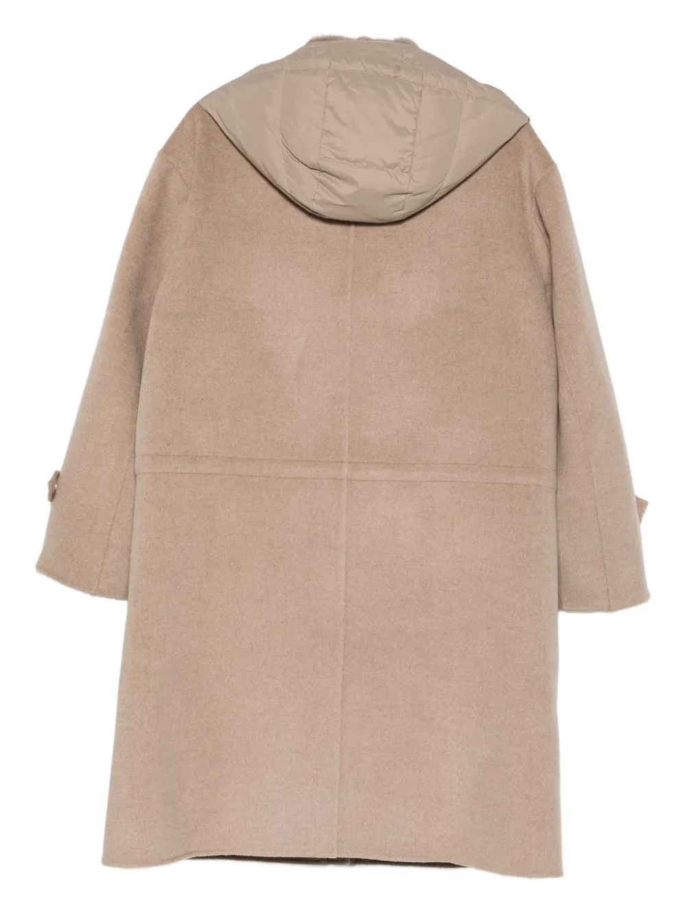 Liska Layered Coat In Brown