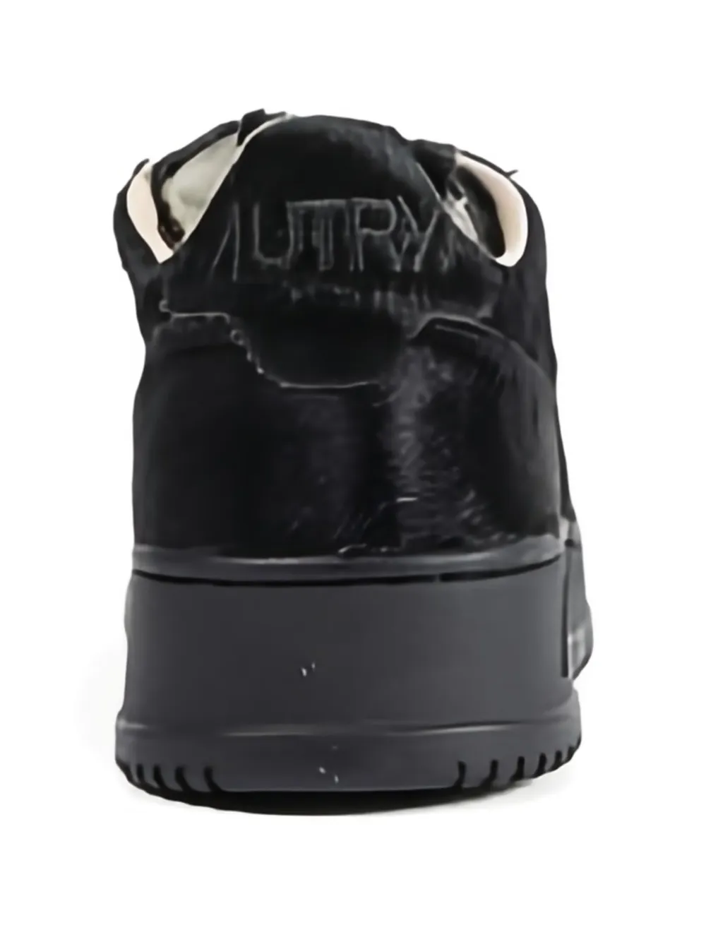 Autry Medalist Low sneakers met kalfshaar Zwart