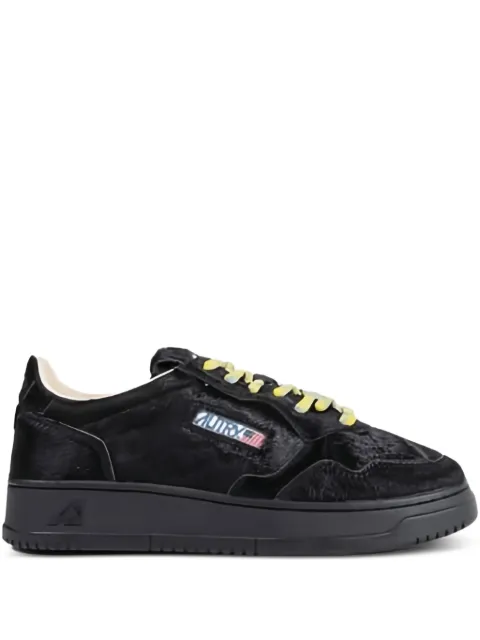 Autry calf hair medalist low trainers