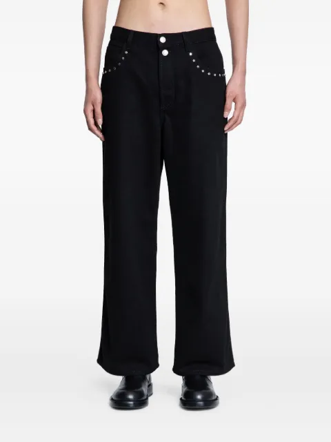 Alexander McQueen Stud five pocket jeans